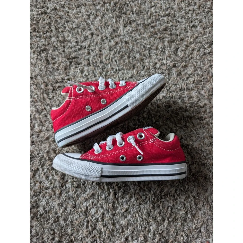 Converse CTAS Street Slip-On Youth Size 11 A01700F Red